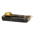 Resin 4x8 Spoon Holder-Black Marble